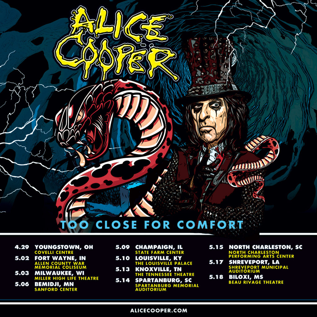 alice cooper tour opening band